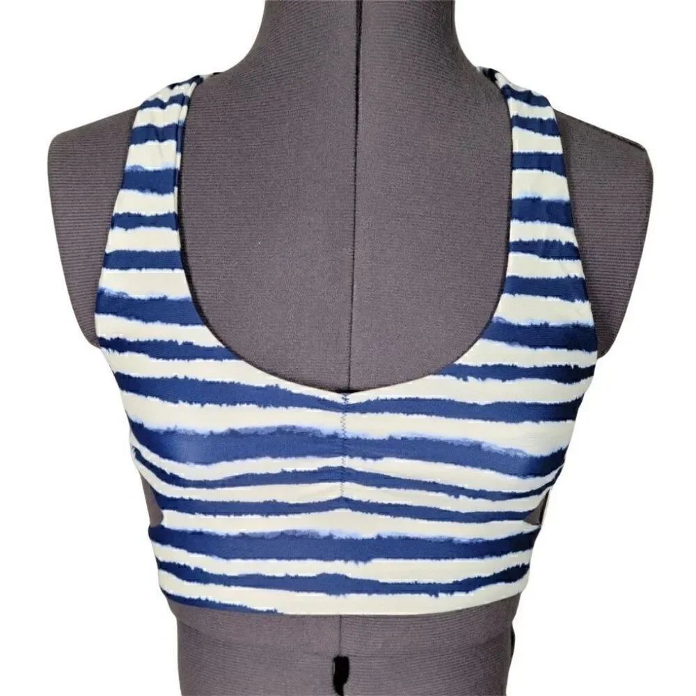Tori Praver Racerback Cut Out Bikini Top Sz XS